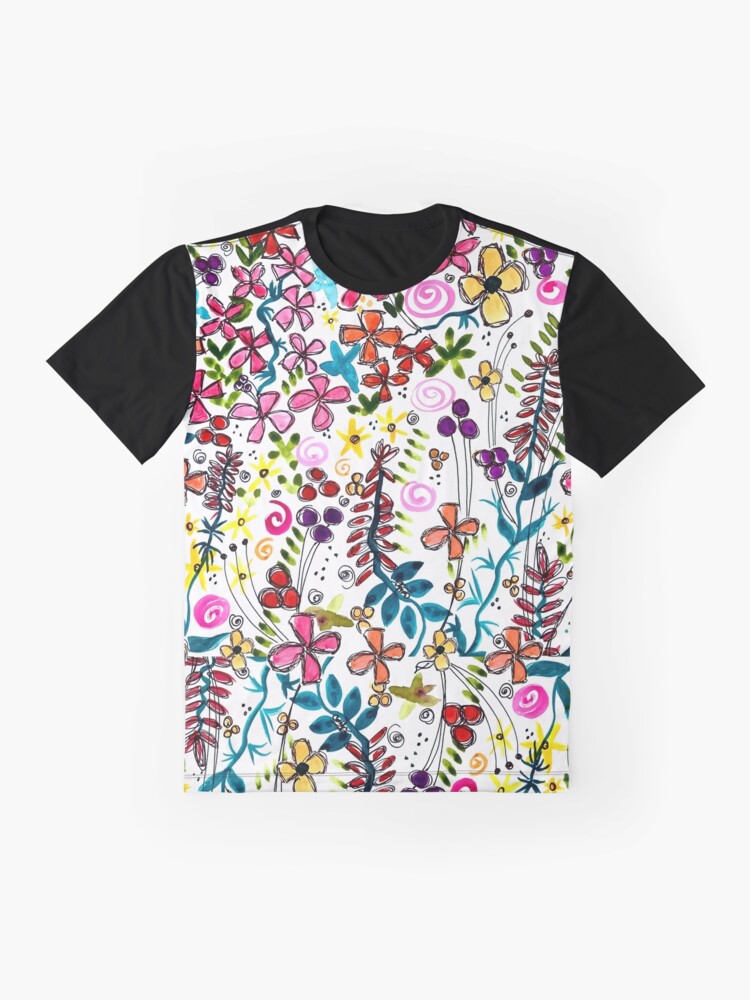 Alternate view of Pixel Dance Red Graphic T-Shirt