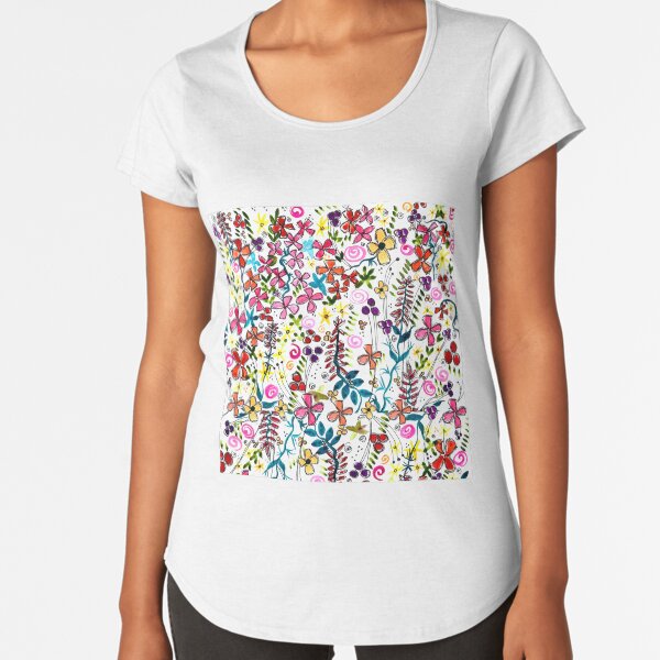 Pixel Dance Red Premium Scoop T-Shirt