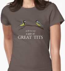 A Pair of Great Tits Women's Fitted T-Shirt