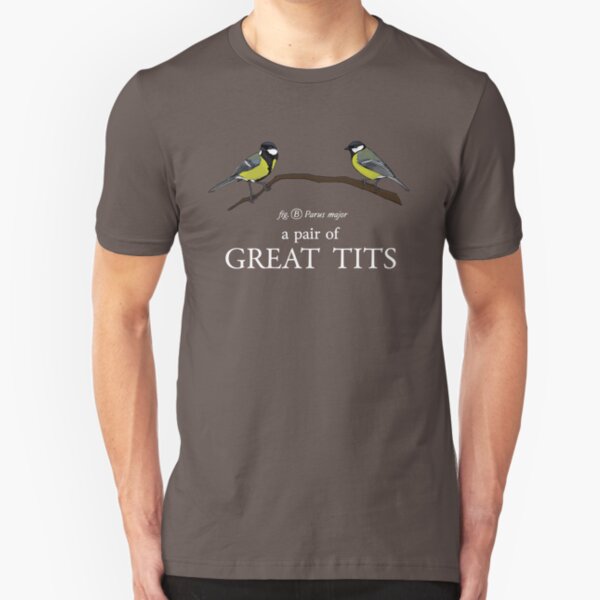 A Pair of Great Tits Slim Fit T-Shirt
