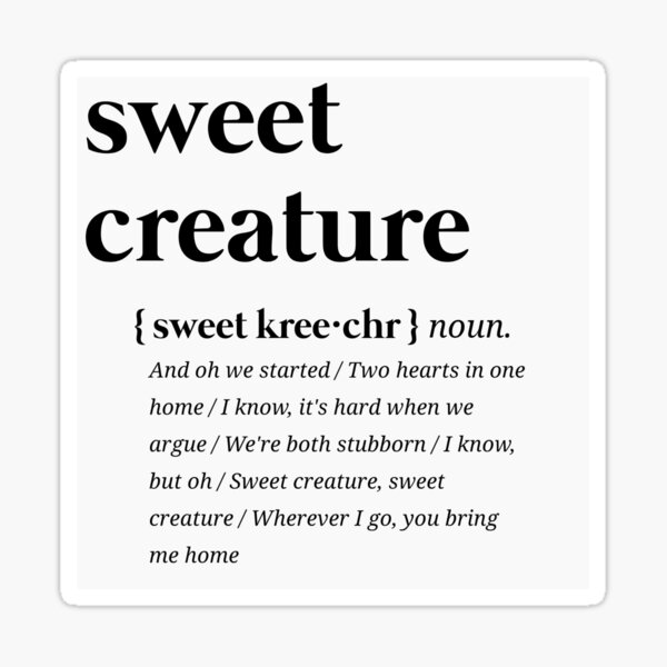 Item preview, sweet creature by harry styles designed and sold by arabelaa.