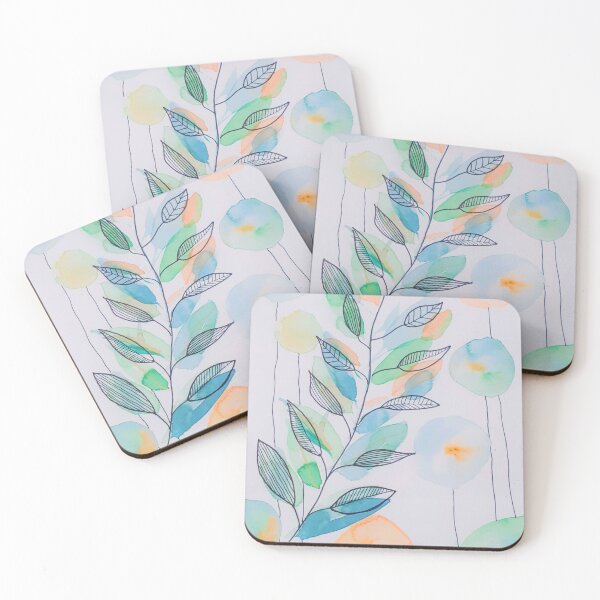 Item preview, Abstract flowers and leaf designed and sold by Argyburgy.
