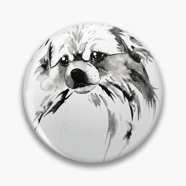Item preview, Beautiful Tibetan Spaniel Black and White Design designed and sold by Monica C. Webster.