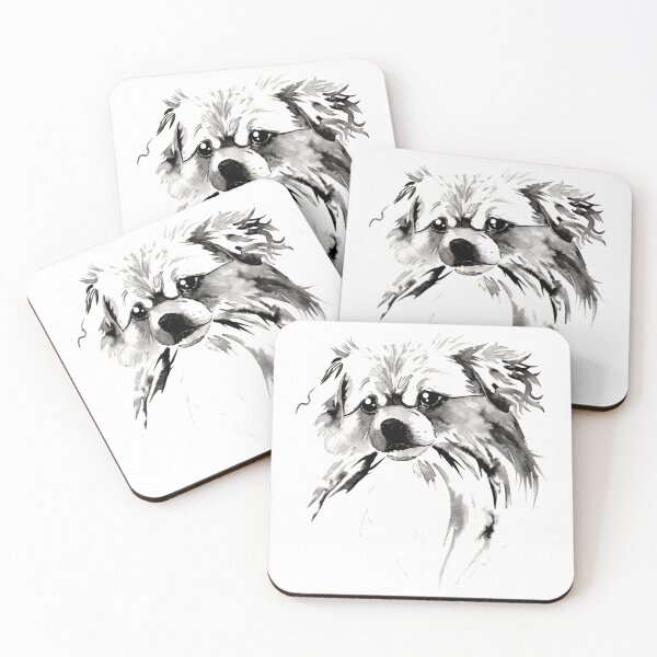 Item preview, Beautiful Tibetan Spaniel Black and White Design designed and sold by Monica C. Webster.