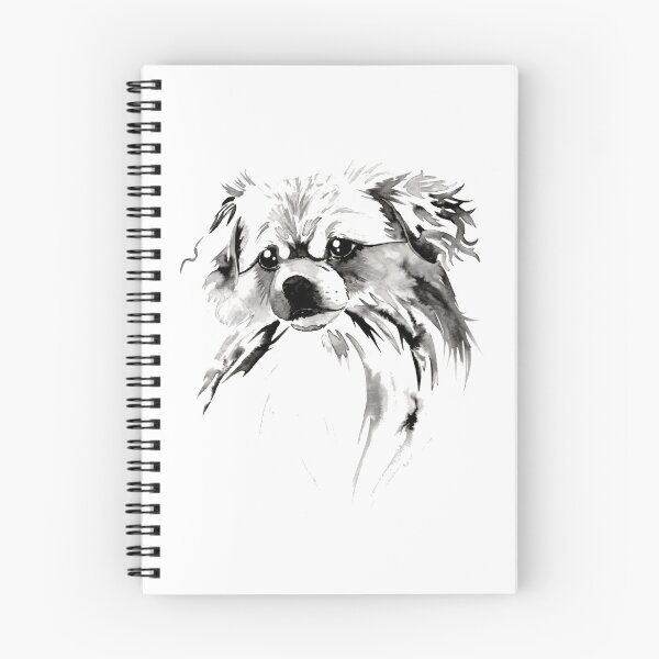 Item preview, Beautiful Tibetan Spaniel Black and White Design designed and sold by Monica C. Webster.