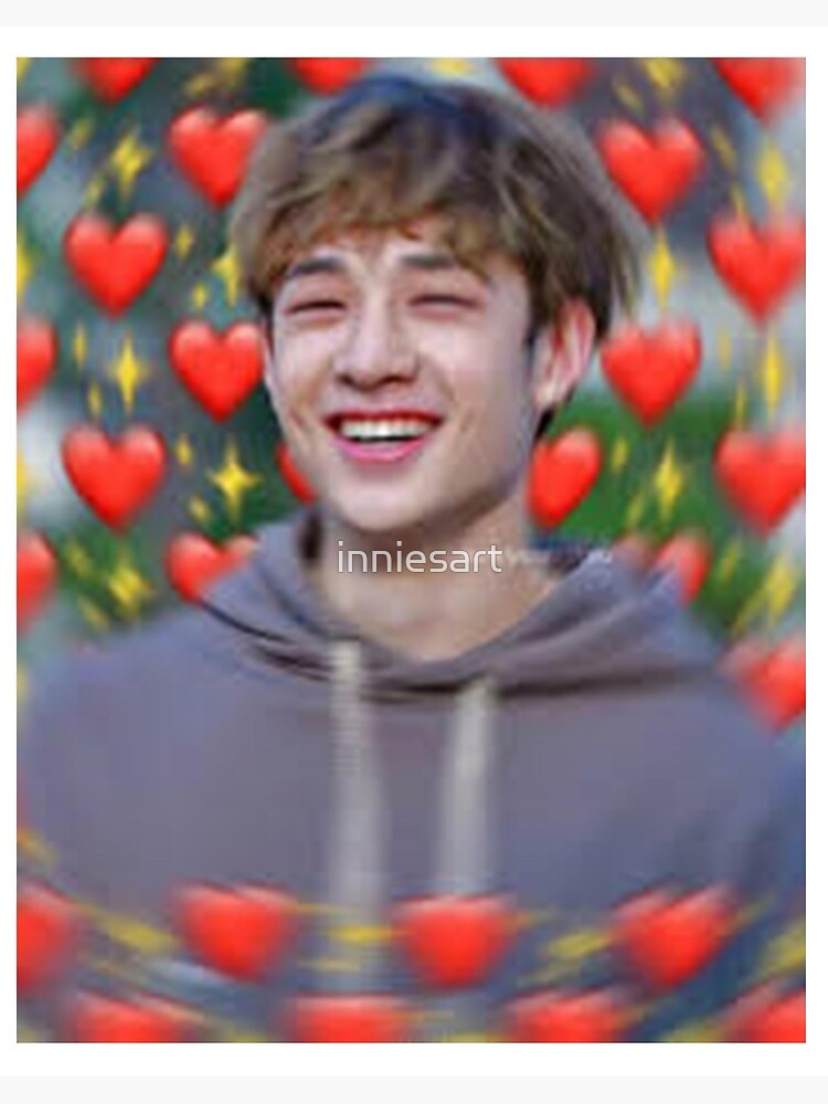 Stray Kids Bang Chan heart Art Board Print for Sale by inniesart