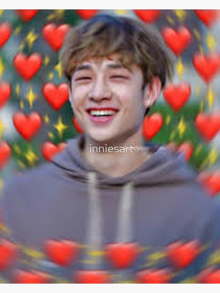 Stray Kids Bang Chan heart Sticker for Sale by inniesart