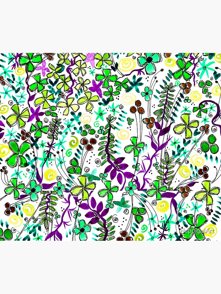Pixel Dance Green by HappigalArt