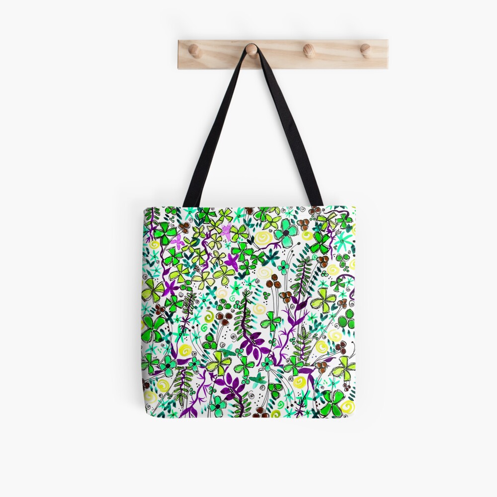 Pixel Dance Green Tote Bag