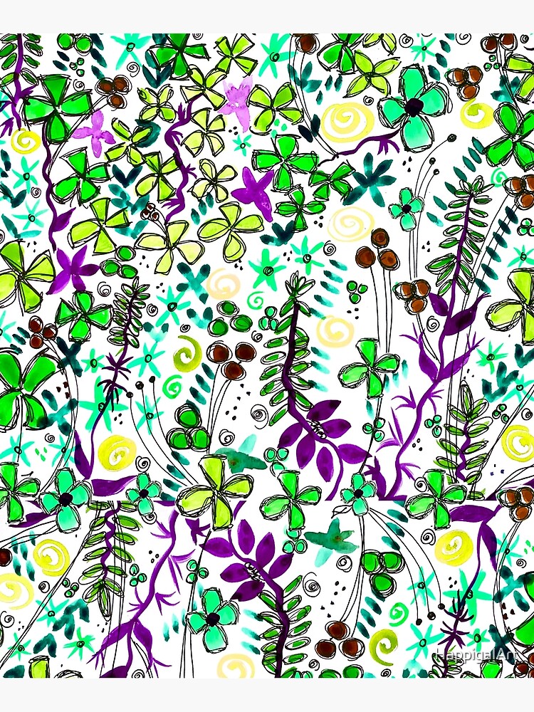 Pixel Dance Green by HappigalArt