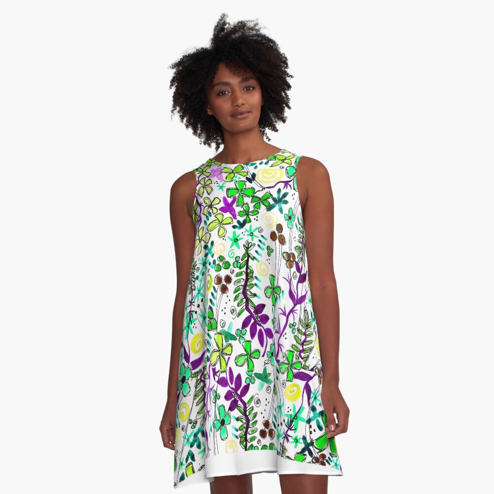 Item preview, A-Line Dress designed and sold by HappigalArt.