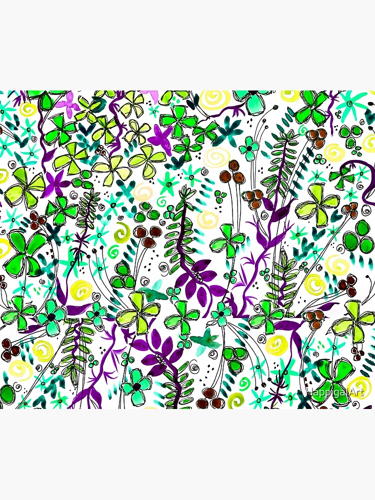 Pixel Dance Green by HappigalArt