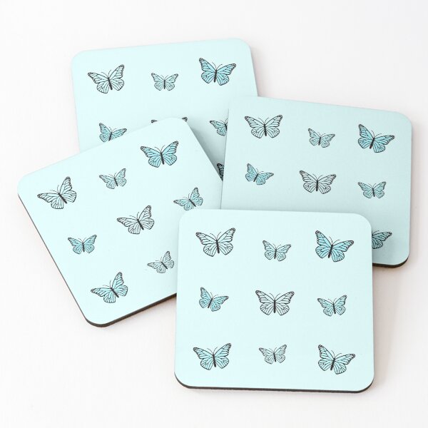 Item preview, Pack of turquoise butterflies designed and sold by Pastel-PaletteD.