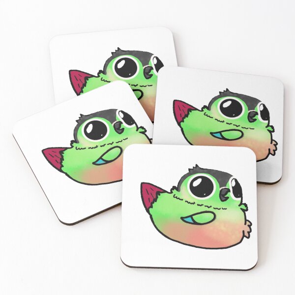 Item preview, Hewwo! green cheek conure drawing designed and sold by Moth Hawke Designs.