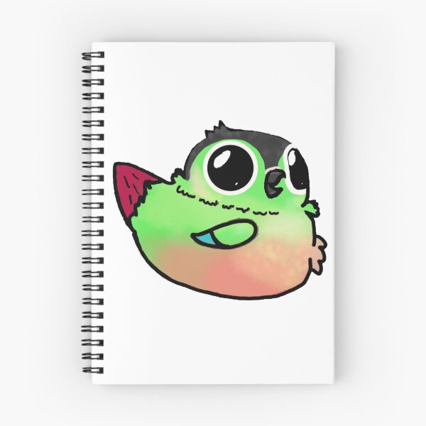 Item preview, Hewwo! green cheek conure drawing designed and sold by Moth Hawke Designs.
