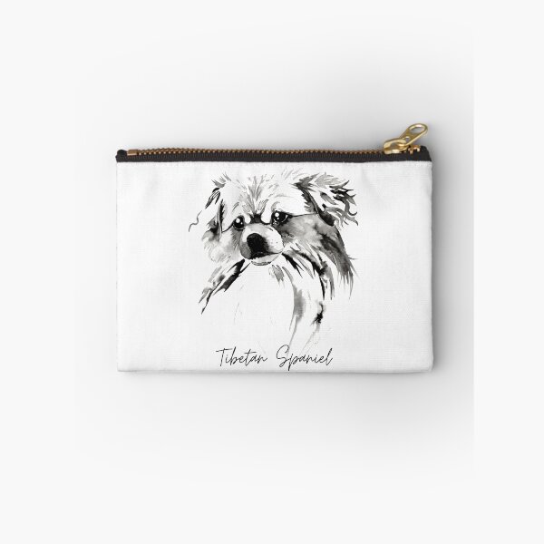 Item preview, Beautiful Tibetan Spaniel Black and White Design with Title designed and sold by Monica C. Webster.