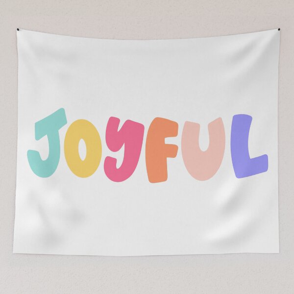 Item preview, JOYFUL - Colorful, Simple, Bubbly Letters designed and sold by box-of-colors.