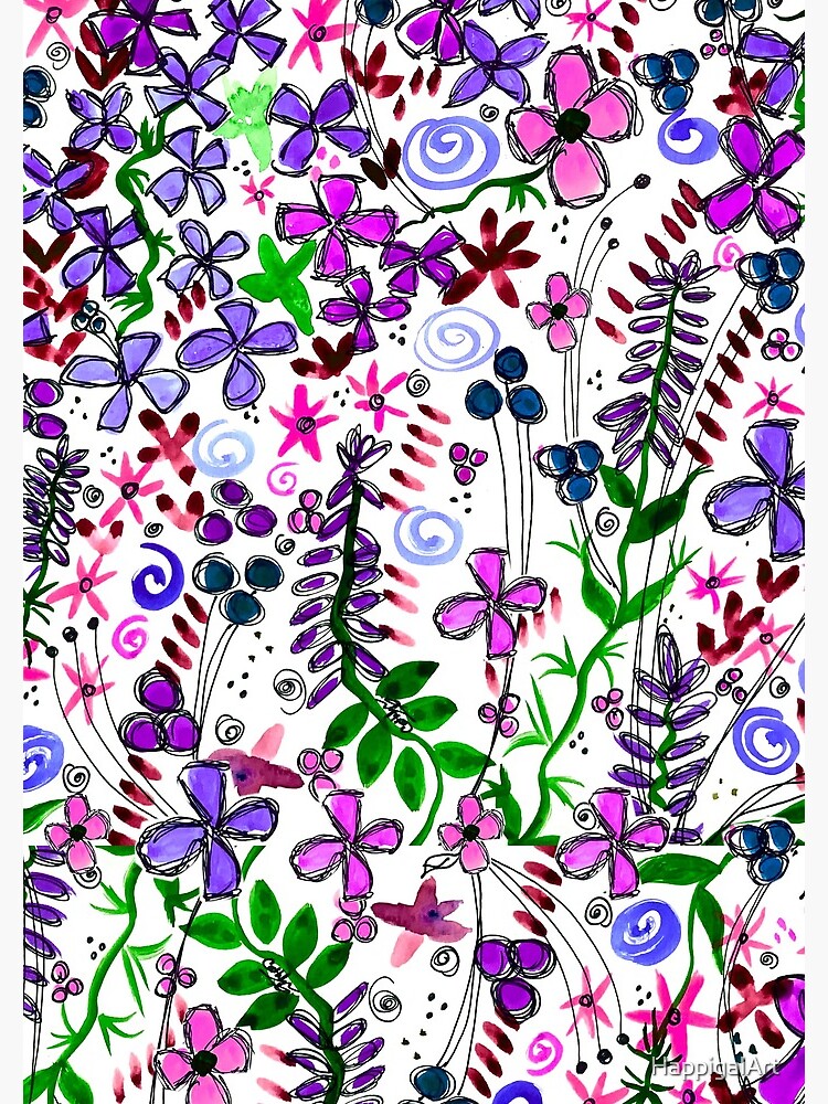 Artwork view, Pixel Dance Purple designed and sold by HappigalArt