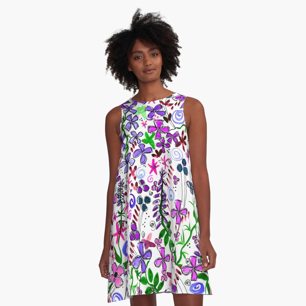 Item preview, A-Line Dress designed and sold by HappigalArt.