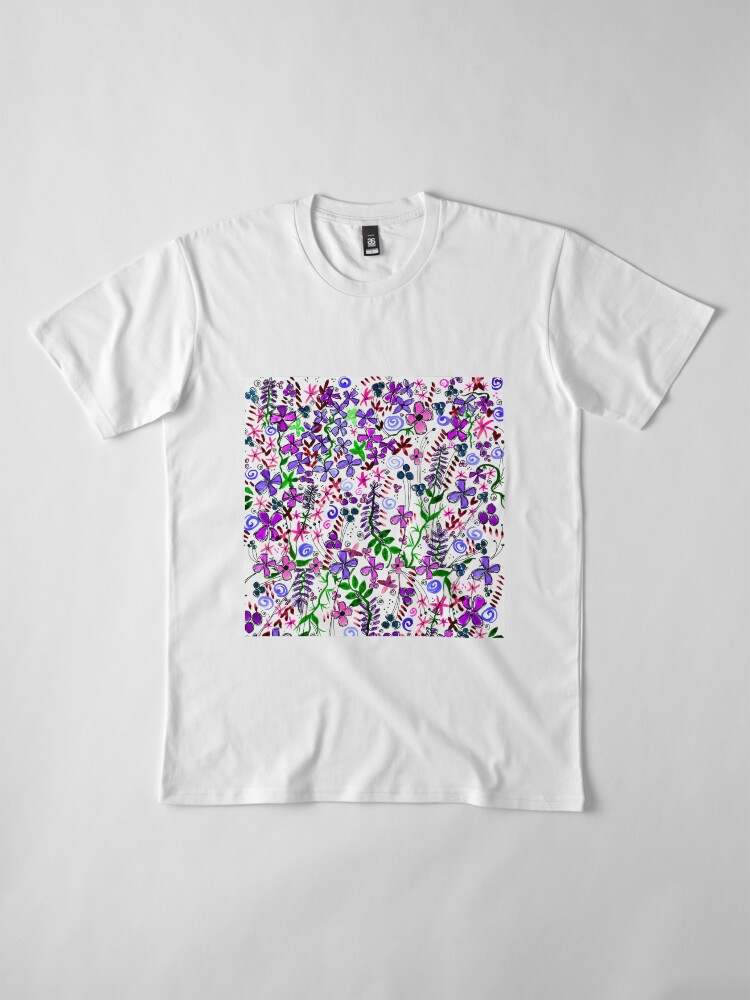 Alternate view of Pixel Dance Purple Premium T-Shirt