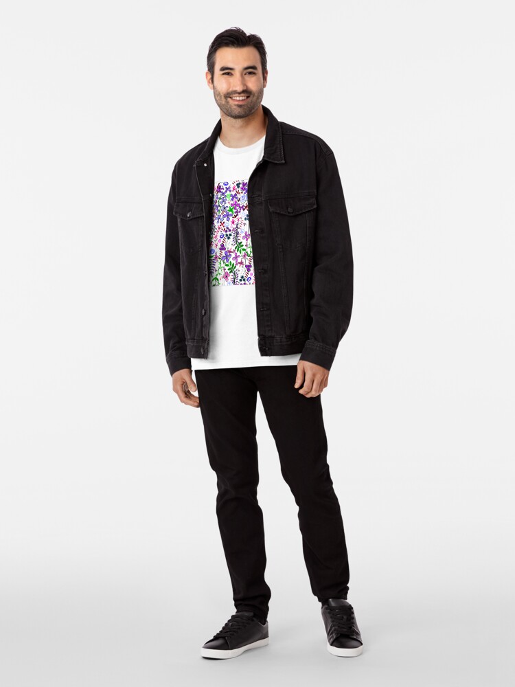 Alternate view of Pixel Dance Purple Premium T-Shirt
