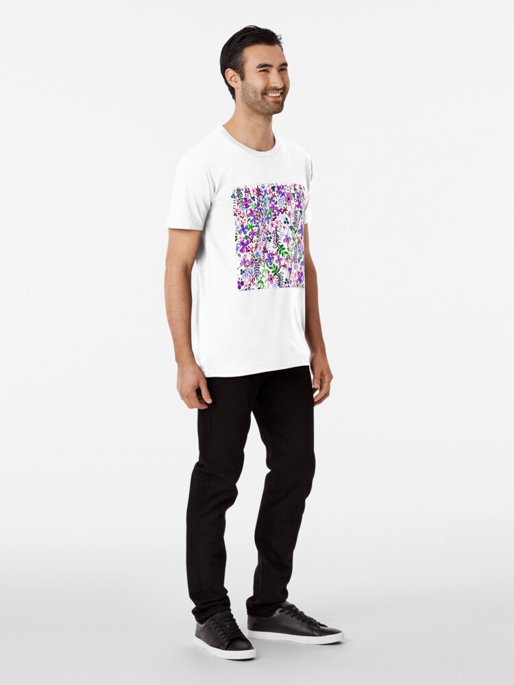Alternate view of Pixel Dance Purple Premium T-Shirt