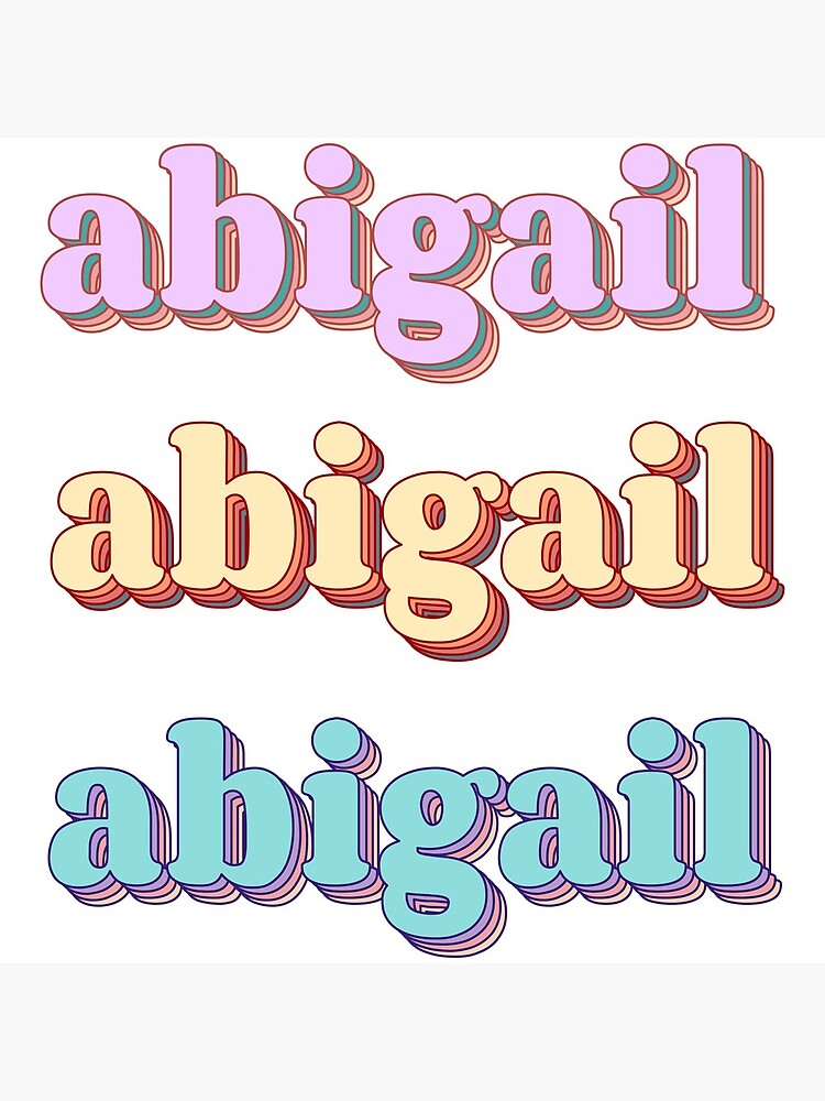 abigail-word-art-poster-for-sale-by-arexus-redbubble