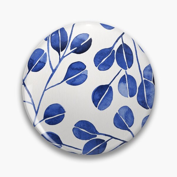 Item preview, Silver Dollar Eucalyptus – Navy designed and sold by Cat Coquillette.