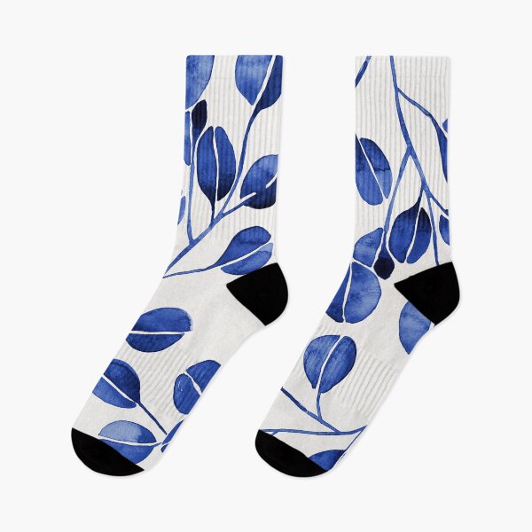 Item preview, Silver Dollar Eucalyptus – Navy designed and sold by Cat Coquillette.