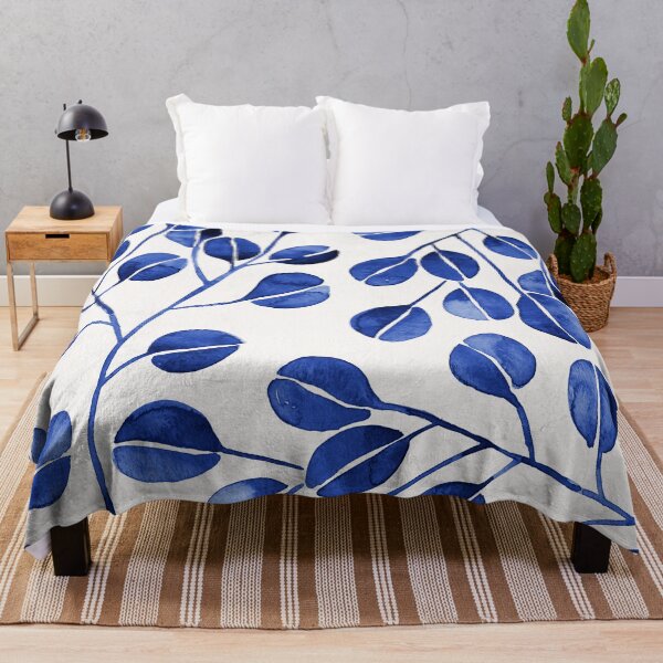 Item preview, Silver Dollar Eucalyptus – Navy designed and sold by Cat Coquillette.
