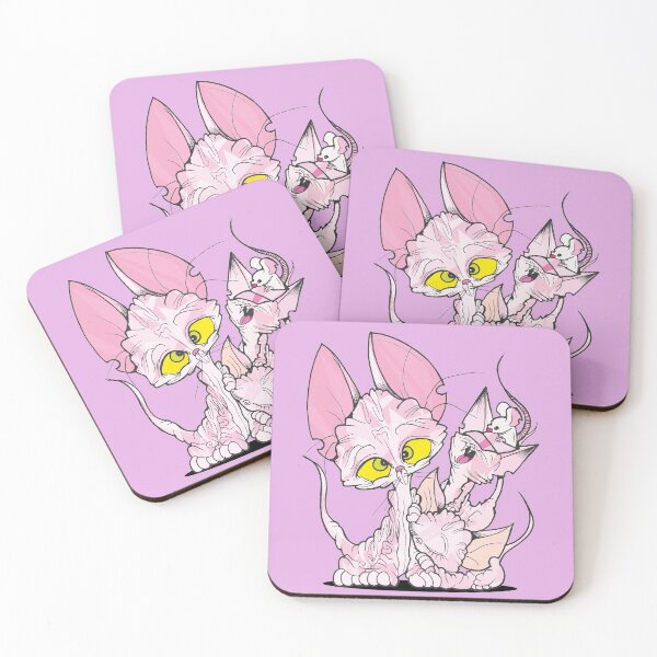 Item preview, Three Sphynx Cats and A Mouse designed and sold by Lattovelara.