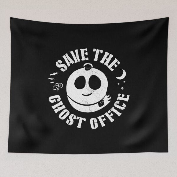 Artikelvorschau, Save The Ghost Office - Lustiges Halloween Ghost Postal Pun entworfen und verkauft von bonmotto.