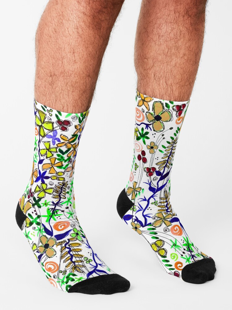 Alternate view of Pixel Dance Peach Socks