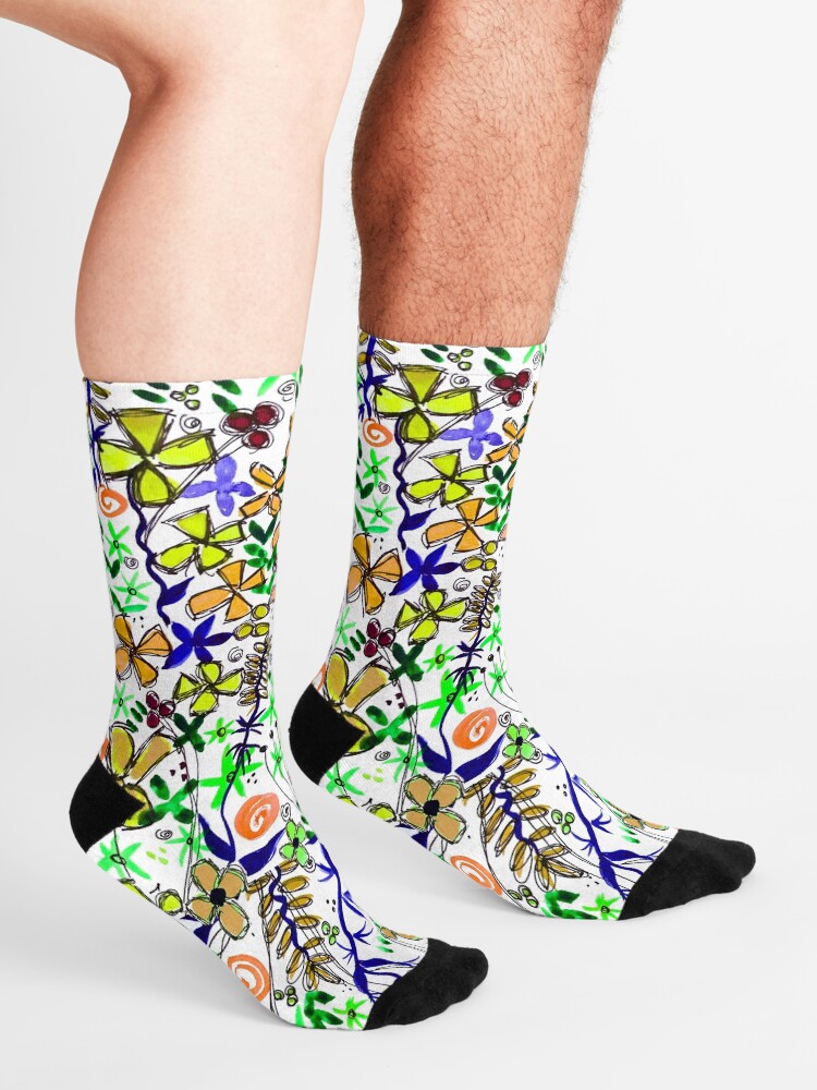 Alternate view of Pixel Dance Peach Socks