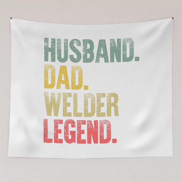 Item preview, Funny Men Vintage T Shirt Husband Dad Welder Legend Retro designed and sold by Bendthetrend.