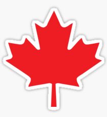 red maple leaf Sticker