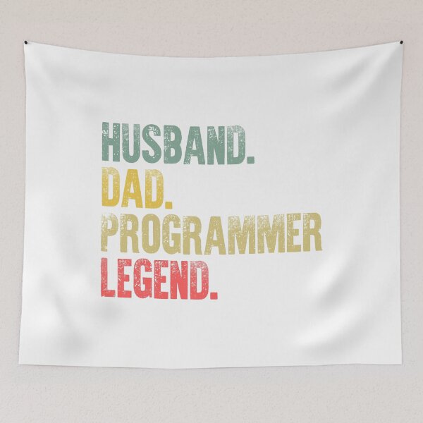 Item preview, Funny Men Vintage T Shirt Husband Dad Programmer Legend Retro designed and sold by Bendthetrend.