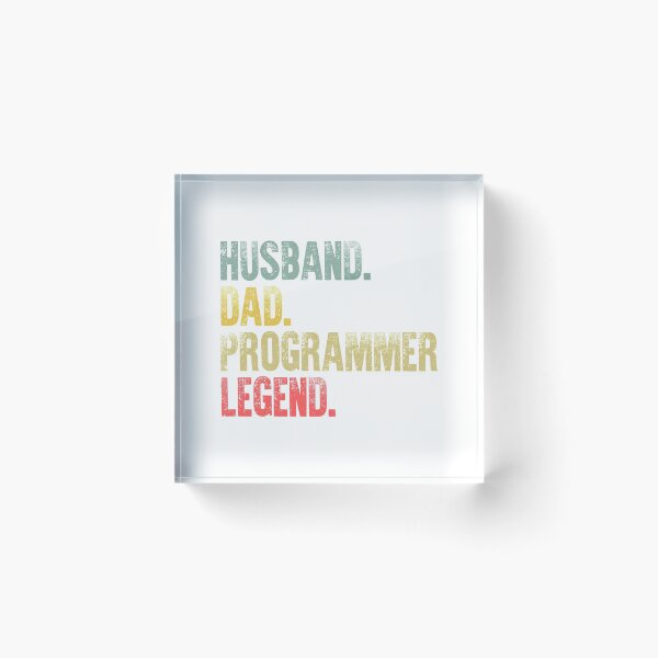 Item preview, Funny Men Vintage T Shirt Husband Dad Programmer Legend Retro designed and sold by Bendthetrend.