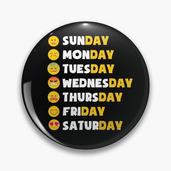 Item preview, Week in Emojis designed and sold by sweet6dreams.