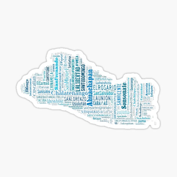 Artikel-Vorschau von El Salvador mapa-ciudades, designt und verkauft von Salvatienda.