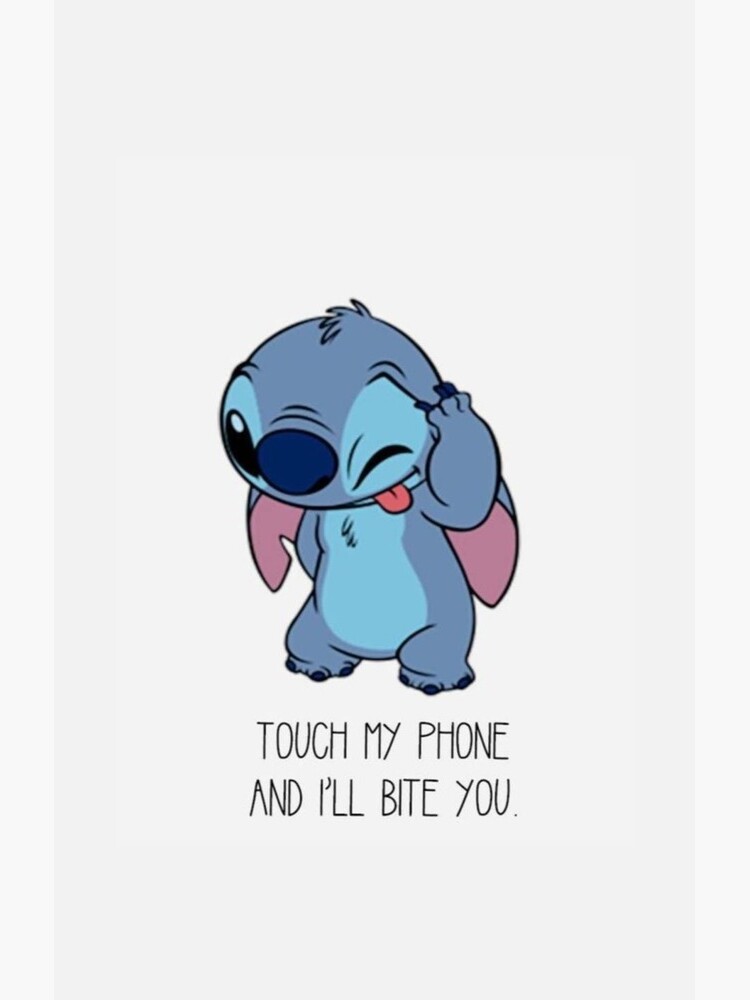 Dont Touch My Phone Or Ill Bite You Stitch Case Skin For Samsung