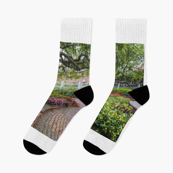 Item preview, Winding pathway through beautiful garden in Portsmouth designed and sold by Rabbitti.