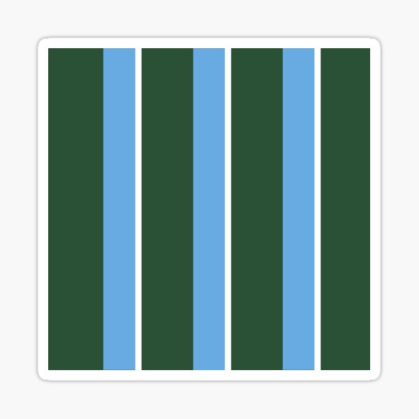 Green Wave Repp Tie Sticker
