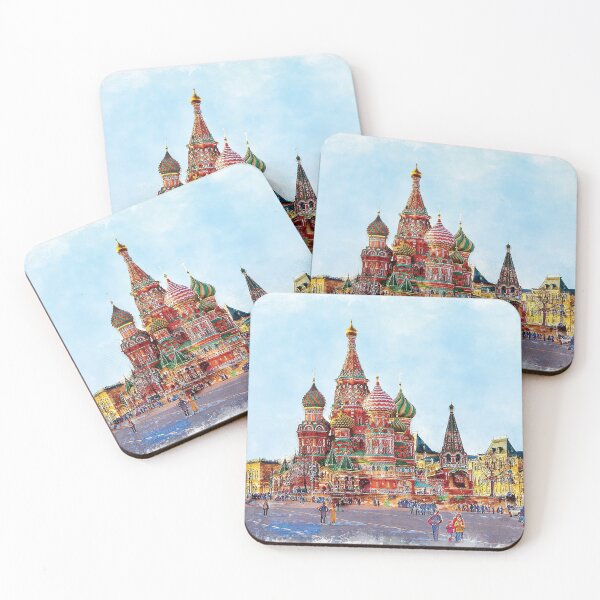 Item preview, St. Basil Cathedral on the Red Square in Moscow, Russia. Moskau, Moskva. | Russian souvenir. designed and sold by 2AcesDesign.