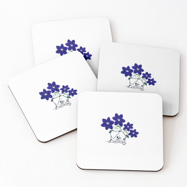 Item preview, Cute dog with flowers designed and sold by Hizia.