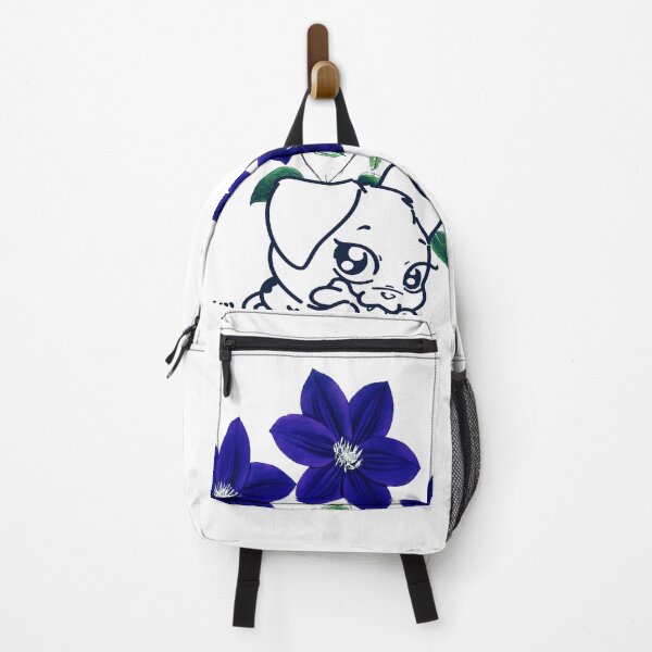 Item preview, Cute dog with flowers designed and sold by Hizia.