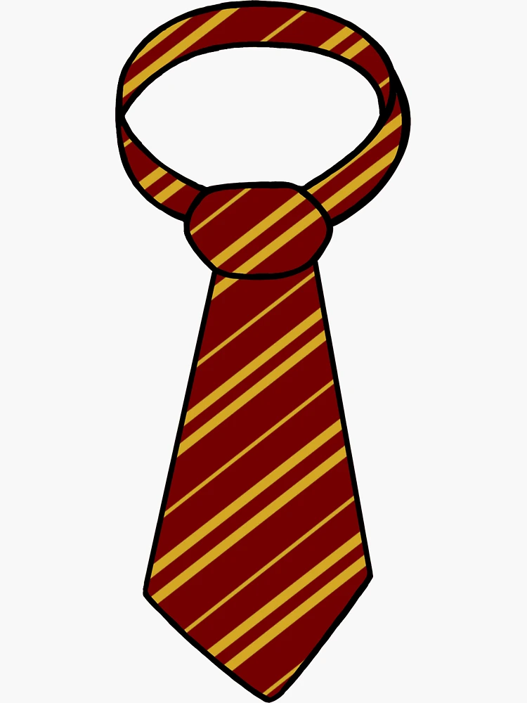 red-and-gold-house-tie-sticker-for-sale-by-awess19-redbubble for Free Printable Harry Potter Ties Red and Gold House Tie
