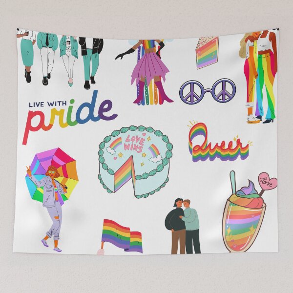 Item preview, Love is Love LGBTQ+ Pop Art designed and sold by FetcuAnca.