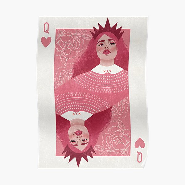Queen of Hearts (Pink) Poster