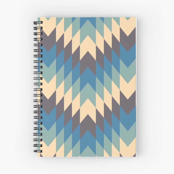 Item preview, Geometric Retro Cream Blue Turquoise Design designed and sold by justjonboy.